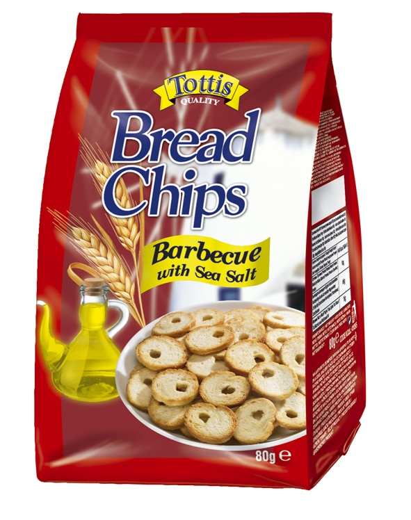 MythicalBrands CHIPS BREAD MINI 80g TOTTIS BARBEQUE —